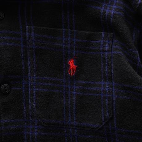 【Kids】Polo Ralph Lauren / Plaid Sweatshirt Fabric Opern Collar L/S Shirt