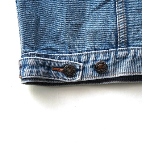 Levi's / Vintage, Denim Trucker Jacket "Custom, Moto Guzzi Patch"