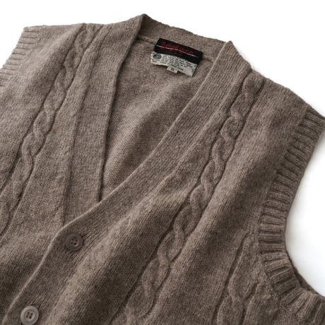 Bengal Lancer / Vintage, Wool Cable Knit Vest