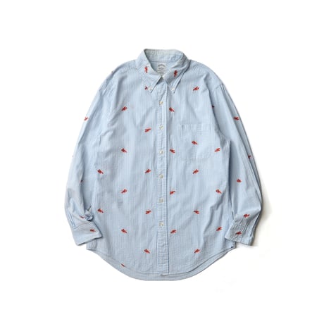 Brooks Brothers / Seersucker Lobster Striped L/S Shirt
