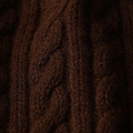 RRL / Cable Wool Knit V-Neck Sweater
