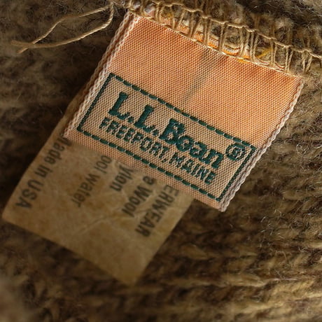 L.L. Bean / Vintage, Wool Flat Cap "Ear Flap Wool Knit "