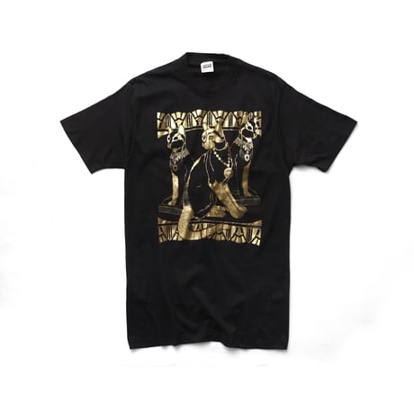 Air Waves / Vintage, Metallic Gold Printed Egyptian Cat S/S Tee