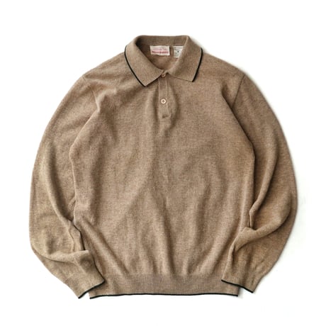 Saks Fifth Avenue / Vintage, Wool Knit Polo L/S Shirt
