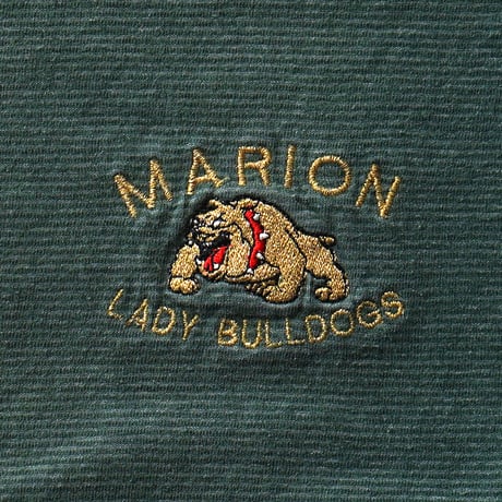 Marion High School / Vintage, Lady Bulldogs Striped S/S Tee