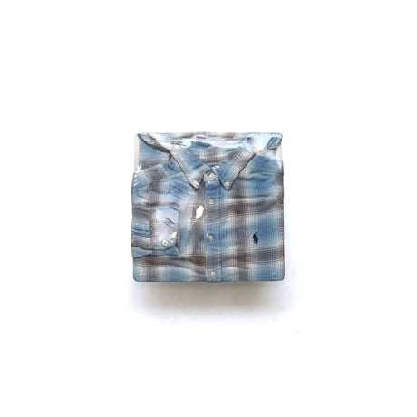 【Youth】Ralph Lauren / Tartan Plaid Cotton Flannel B.D. L/S Shirt
