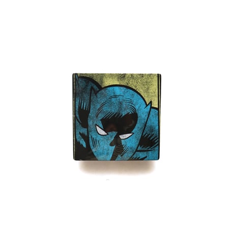 Black Panther / Distressed Comic Face Box S/S Tee