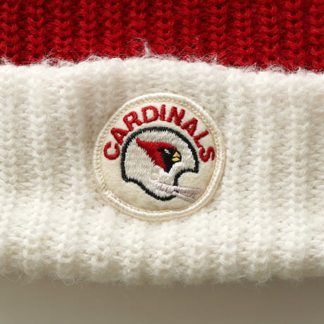 Arizona Cardinals / Vintage, Cuffed Knit Beanie with Pom