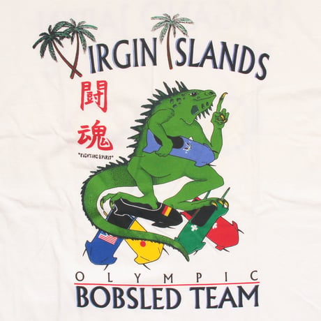 Virgin Island Bobsled Team / 90's Vintage, Nagano Olympic 1998 S/S Tee