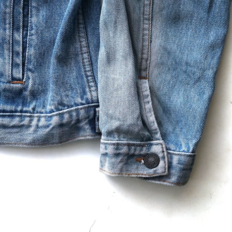 Levi's / Vintage, Denim Trucker Jacket "Custom, Moto Guzzi Patch"