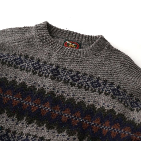 ALPS / Vintage, Nordic Wool Knit Crewneck Sweater