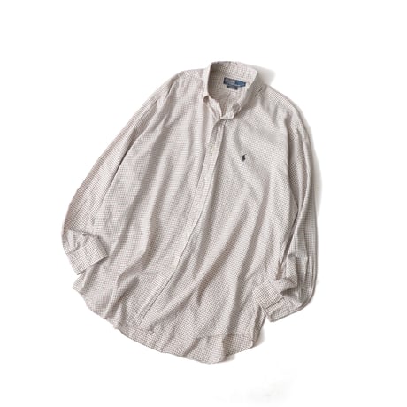 Polo Ralph Lauren / Vintage, Tattersall Paid Cotton B.D L/S Shirt "Blake"
