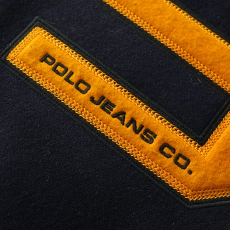 Polo Jeans / Vintage, Melton Varsity Jacket "USA"