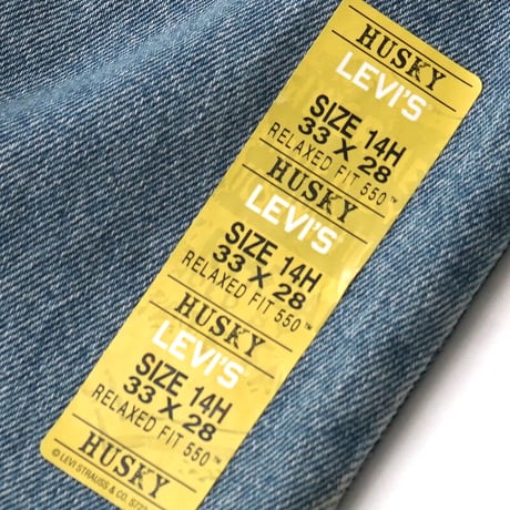 Levi's / lot. 550 W : 33 "Relaxed Fit, Husky"