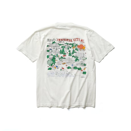 Traverse City, Michigan / Vintage, Tourist Spot Map S/S Tee