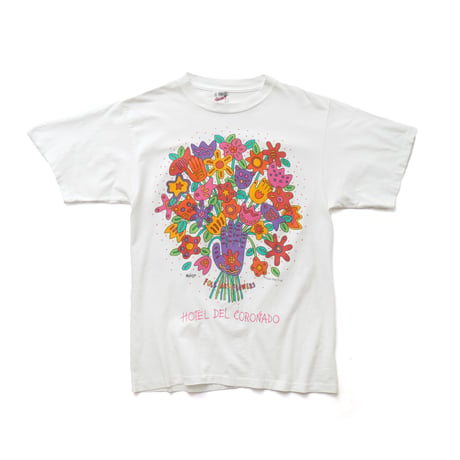 Hotel Del Colonado / Vintage, Folk Art Flowers S/S Tee