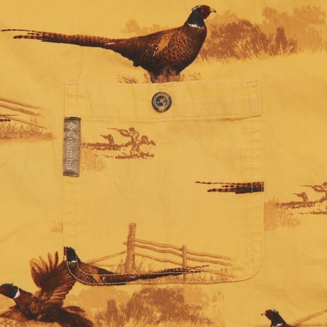 columbia / 00's Vintage, River Lodge B.D L/S Shirt "Pheasant"