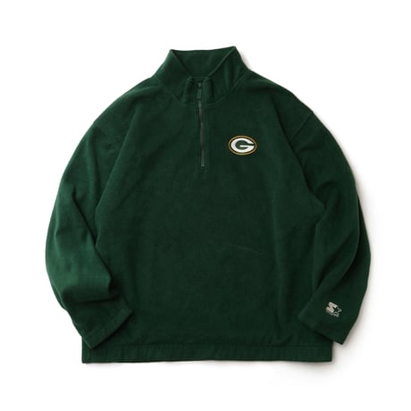 Green Bay Packers / Vintage, Quarter Zip Fleece Jacket manufactured by Starter