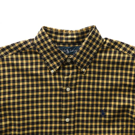 Ralph Lauren / Vintage, Tartan Plaid B.D L/S Shirt -Classic Fit-
