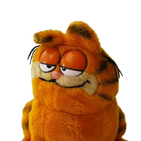 Garfield / Vintage, Plush Toy "Sitting Standard, Left"