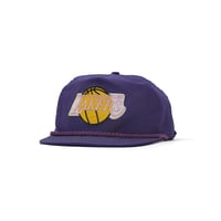 Los Angeles Lakers / Vintage, 4th-Logo 5-Panel Velcro-strapback Rope Hat