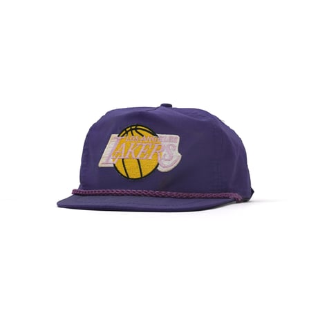 Los Angeles Lakers / Vintage, 4th-Logo 5-Panel Velcro-strapback Rope Hat