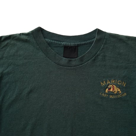 Marion High School / Vintage, Lady Bulldogs Striped S/S Tee