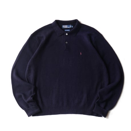 Polo Ralph Lauren / Vintage, Lambs Wool Knit Polo L/S Shirt