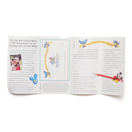 Disney × McDonald / 90's Vintage,  Walt Disney World 25th Anniversary Glasses