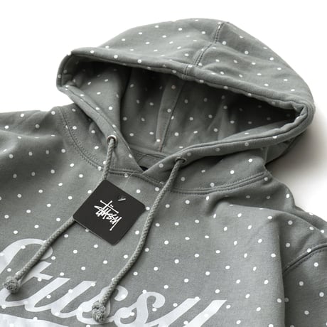 Stussy / Vintage, Polka Dot Hooded Sweatshirt