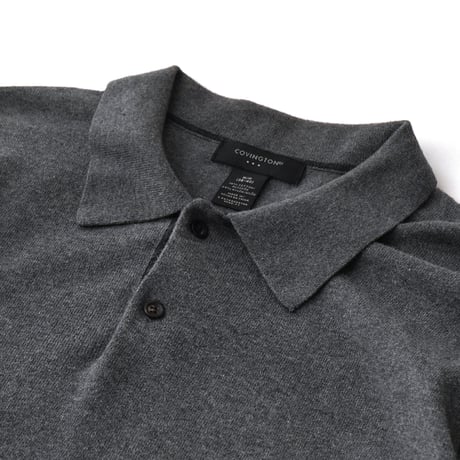 Cotton Nylon Knit Polo L/S Shirt