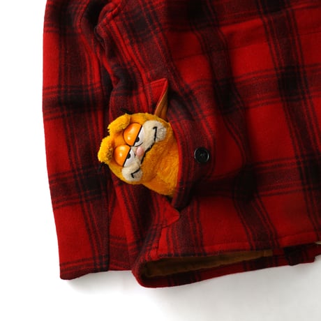 Field Tested by Sears / Vintage, Plaid Wool Melton Blanket Liner Hunting Jacket