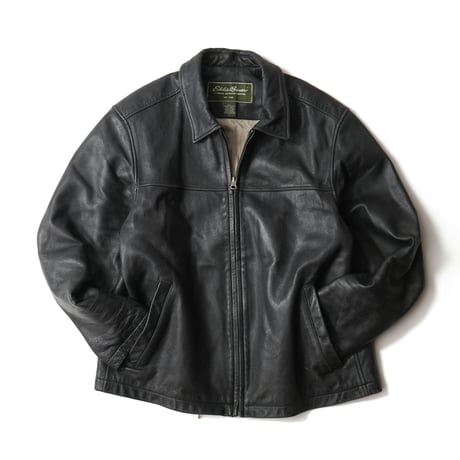 Eddie Bauer / Vintage, Leather Harrington Jacket