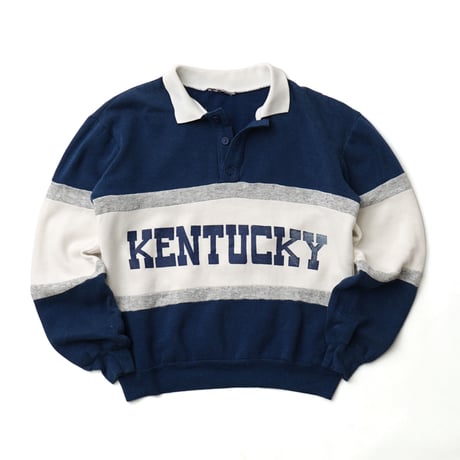 University of Kentucky / Vintage, Sweat Polo L/S Shirt "Kentucky"