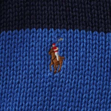 【Kids】Polo Ralph Lauren / Cotton Striped Knit Full Zip Sweater