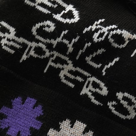 Red Hot Chili Peppers / Cuffed Knit Beanie with Pom