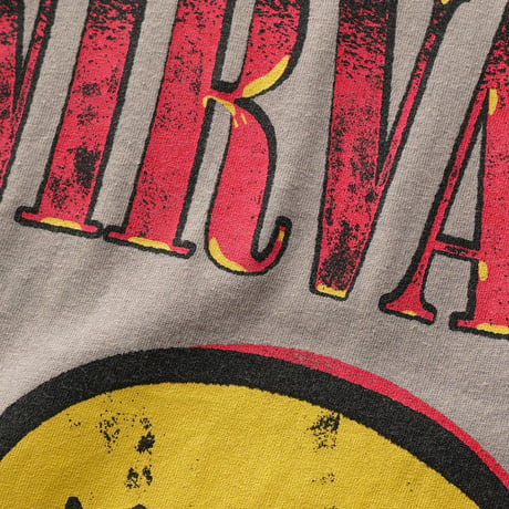 Nirvana / Mineral Washed Smiley Face S/S Tee