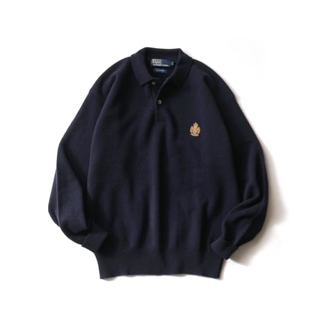 Polo Ralph Lauren / Vintage, Lamb Wool Knit Polo L/S Shirt
