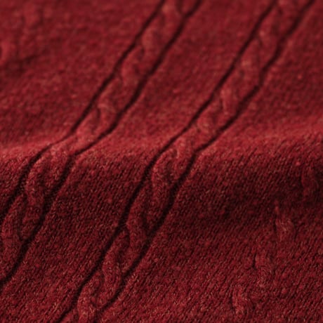 Vintage, Acrylic Knit Polo L/S Shirt