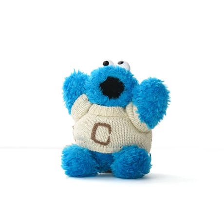 Sesame Street / Vintage, Plush Toy "Cookie Monster, Knit Sweater"
