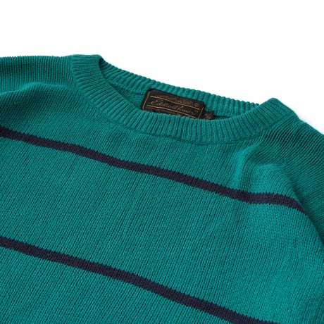 Eddie Bauer / Vintage, Striped Cotton Knit Crewneck Sweater