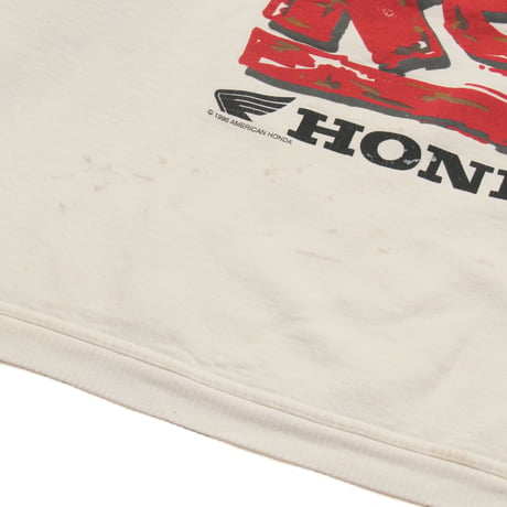 HONDA / 90's Vintage, "Ride Red" Crewneck Sweatshirt