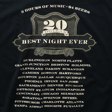 Kid Rock / Best Night Ever Tour 2013 S/S Tee