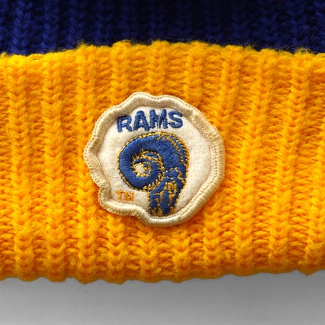 Los Angeles Rams / Vintage, Cuffed Knit Beanie with Pom