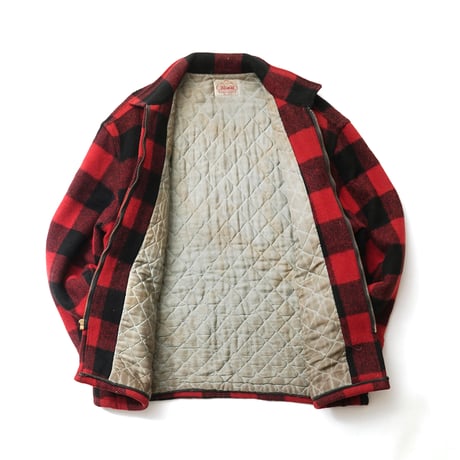 Big Mike / Vintage, Plaid Wool Melton Quilted Liner Hunting Jacket