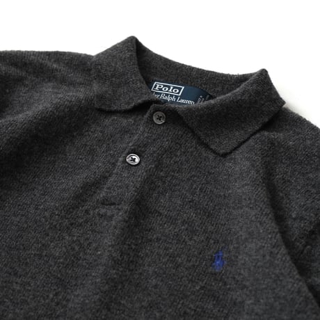 Polo Ralph Lauren / Vintage, Lambs Wool Knit Polo L/S Shirt