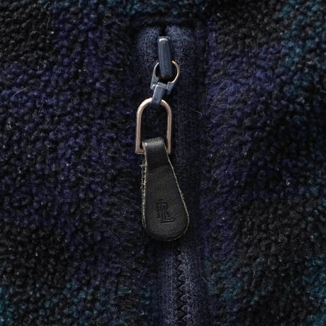 Lauren Ralph Lauren / Vintage, Quarter Zip Up Pullover Fleece Jacket