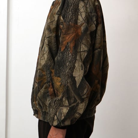 Liberty / Vintage, Real Tree Camo Quilted Bomber Jacket
