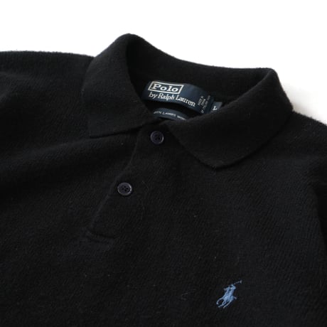 Polo Ralph Lauren / Vintage, Lambs Wool Knit Polo L/S Shirt