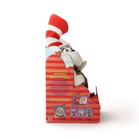 Dr. Seuses / 90's Vintage,  "The Cat in the Hat with the Gink Rhyme & Surprise" Plush Toy